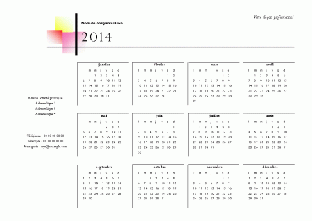 Calendrier A4 Paysage AC 09